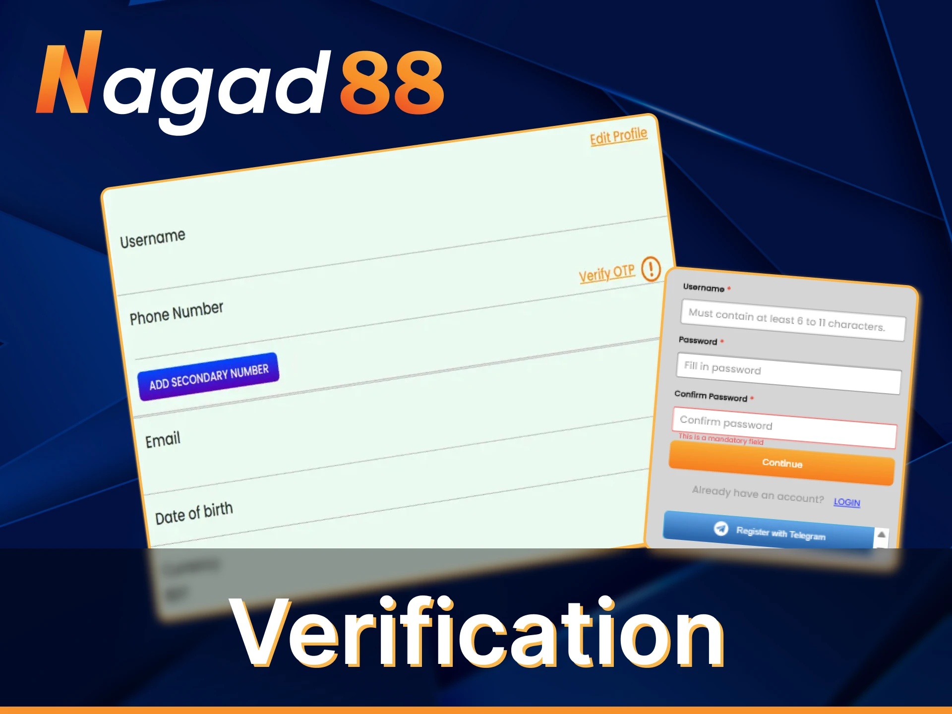 Pass a simple verification on Nagad88.
